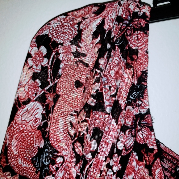 ALMOST FAMOUS L/S CROP TOP SZ L - Picture 2 of 10